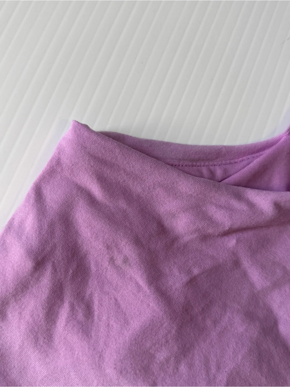 Alo Yoga Airbrush Real Bra Tank Lavender Purple Cropped Shelf Bra XS Active Top